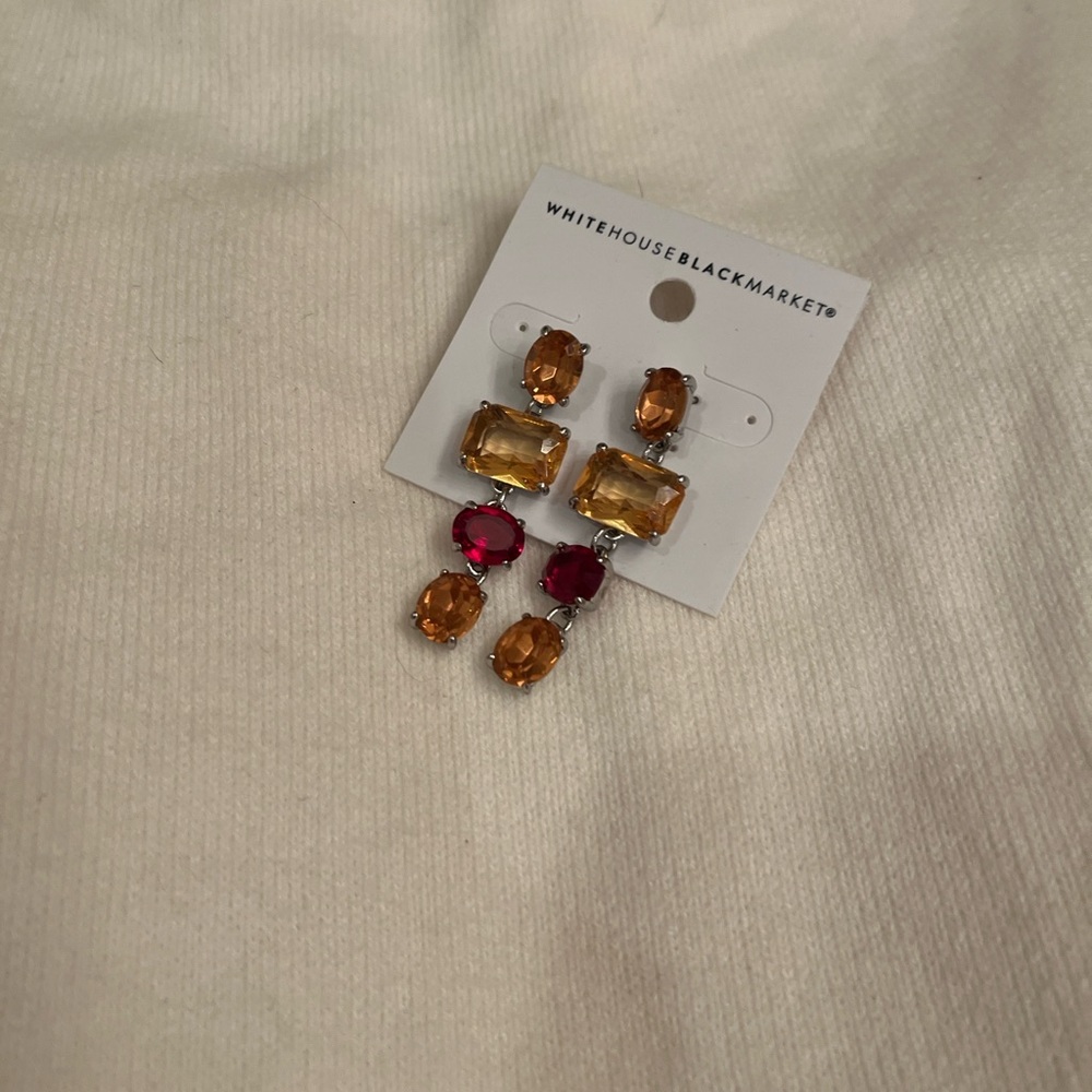 White House Black Market Vibrant Stone Earrings